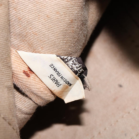 Christian Dior Trotter Canvas Boston Bag Navy Silver Auth 142677