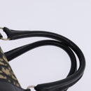 Christian Dior Trotter Canvas Boston Bag Navy Silver Auth 142677-14