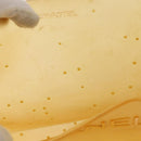 CHANEL Tote Bag rubber Yellow CC Auth 142680-12