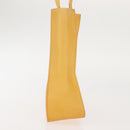 CHANEL Tote Bag rubber Yellow CC Auth 142680-4