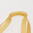 CHANEL Tote Bag rubber Yellow CC Auth 142680-8