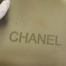 CHANEL Tote Bag Rubber Gray CC Auth 142681-14