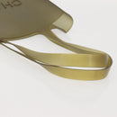 CHANEL Tote Bag Rubber Gray CC Auth 142681-7