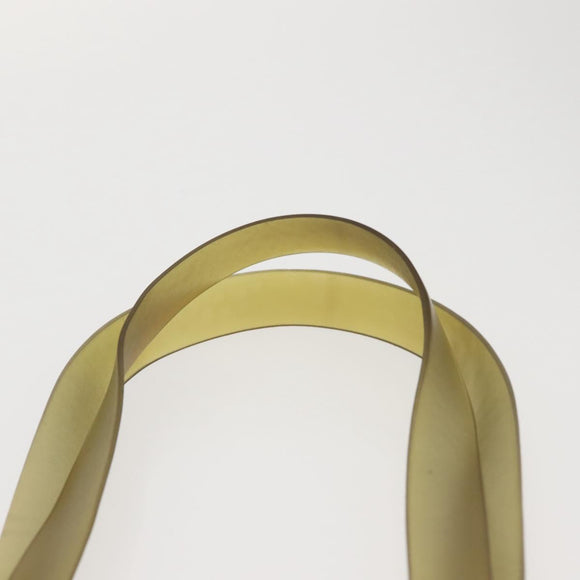 CHANEL Tote Bag Rubber Gray CC Auth 142681