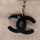 CHANEL High Summer Tote Bag Canvas Pink Silver CC Auth 142684-9