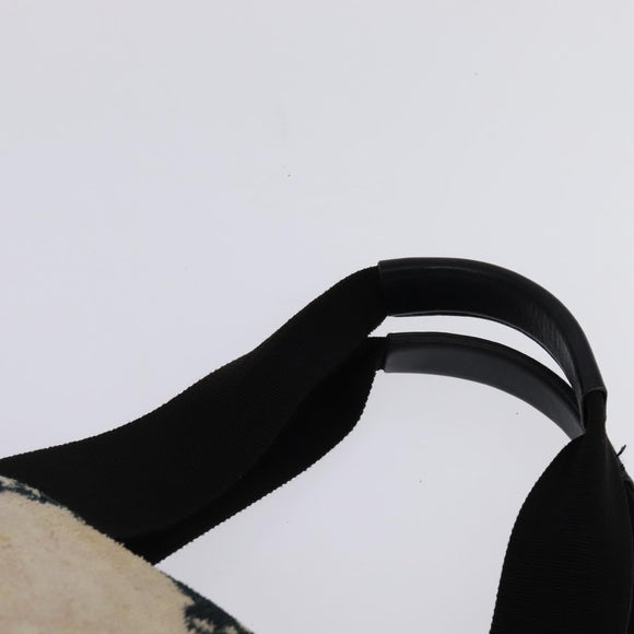 CHANEL High Summer Tote Bag Canvas Pink Silver CC Auth 142684