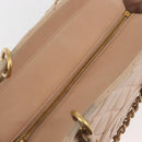 CHANEL Matelasse COCO Mark Chain Hand Bag Lamb Skin Beige CC Auth 142686-14