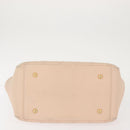 CHANEL Matelasse COCO Mark Chain Hand Bag Lamb Skin Beige CC Auth 142686-9