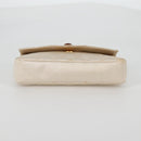 CHANEL Matelasse Chain Gribois Shoulder Bag Satin Gold CC Auth 142689V-10