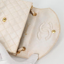 CHANEL Matelasse Chain Gribois Shoulder Bag Satin Gold CC Auth 142689V-17