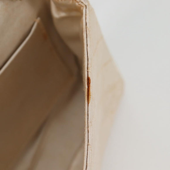 CHANEL Matelasse Chain Gribois Shoulder Bag Satin Gold CC Auth 142689V