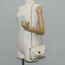 CHANEL Matelasse Chain Gribois Shoulder Bag Satin Gold CC Auth 142689V-26