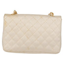 CHANEL Matelasse Chain Gribois Shoulder Bag Satin Gold CC Auth 142689V-3