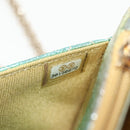 CHANEL Chain Matelasse 2.55 Shoulder Bag Leather Multicolor Gold CC Auth 142691M-26