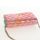 CHANEL Chain Matelasse 2.55 Shoulder Bag Leather Multicolor Gold CC Auth 142691SM-6