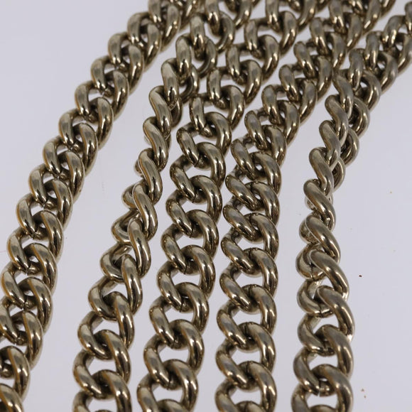 GUCCI Chain Shoulder Bag Leather Yellow 354697 Auth 142696