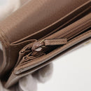 GUCCI GG Marmont Long Wallet Leather Light Brown 456116 Auth 142697-9