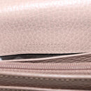 GUCCI GG Marmont Long Wallet Leather Light Brown 456116 Auth 142697-11