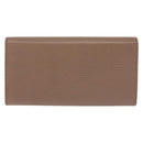 GUCCI GG Marmont Long Wallet Leather Light Brown 456116 Auth 142697-2