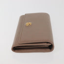 GUCCI GG Marmont Long Wallet Leather Light Brown 456116 Auth 142697-4