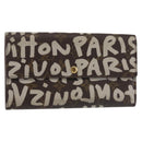 LOUIS VUITTON Monogram Graffiti Porte Monnaie Credit White M92189 LV Auth 142699-1
