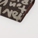 LOUIS VUITTON Monogram Graffiti Porte Monnaie Credit White M92189 LV Auth 142699-15