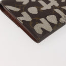 LOUIS VUITTON Monogram Graffiti Porte Monnaie Credit White M92189 LV Auth 142699-16