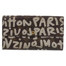 LOUIS VUITTON Monogram Graffiti Porte Monnaie Credit White M92189 LV Auth 142699-13