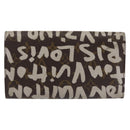 LOUIS VUITTON Monogram Graffiti Porte Monnaie Credit White M92189 LV Auth 142699-2
