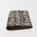 LOUIS VUITTON Monogram Graffiti Porte Monnaie Credit White M92189 LV Auth 142699-3