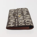 LOUIS VUITTON Monogram Graffiti Porte Monnaie Credit White M92189 LV Auth 142699-4