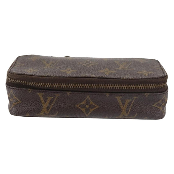 LOUIS VUITTON Monogram Posh Monte Carlo Jewelry Box M47350 LV Auth 142700