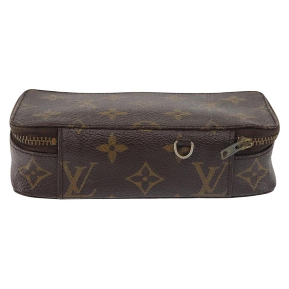 LOUIS VUITTON Monogram Posh Monte Carlo Jewelry Box M47350 LV Auth 142700