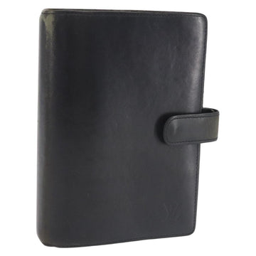LOUIS VUITTON Nomad Agenda MM Day Planner Cover Black R20478 LV Auth 142704