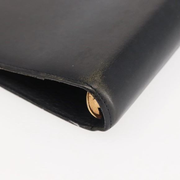 LOUIS VUITTON Nomad Agenda MM Day Planner Cover Black R20478 LV Auth 142704