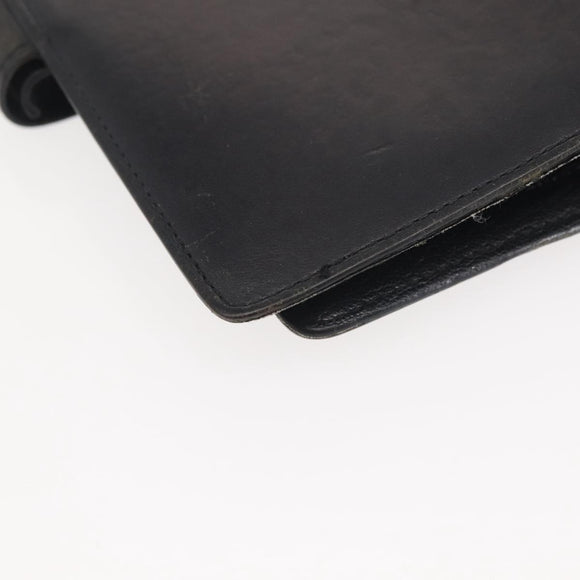 LOUIS VUITTON Nomad Agenda MM Day Planner Cover Black R20478 LV Auth 142704