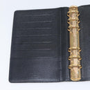LOUIS VUITTON Nomad Agenda MM Day Planner Cover Black R20478 LV Auth 142704-18