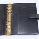 LOUIS VUITTON Nomad Agenda MM Day Planner Cover Black R20478 LV Auth 142704-19