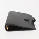 LOUIS VUITTON Nomad Agenda MM Day Planner Cover Black R20478 LV Auth 142704-6