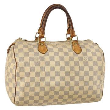 LOUIS VUITTON Damier Azur Speedy 30 Hand Bag N41533 LV Auth 142705