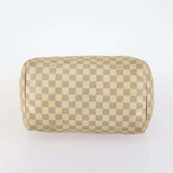LOUIS VUITTON Damier Azur Speedy 30 Hand Bag N41533 LV Auth 142705