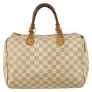 LOUIS VUITTON Damier Azur Speedy 30 Hand Bag N41533 LV Auth 142705-13