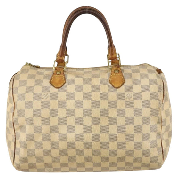 LOUIS VUITTON Damier Azur Speedy 30 Hand Bag N41533 LV Auth 142705
