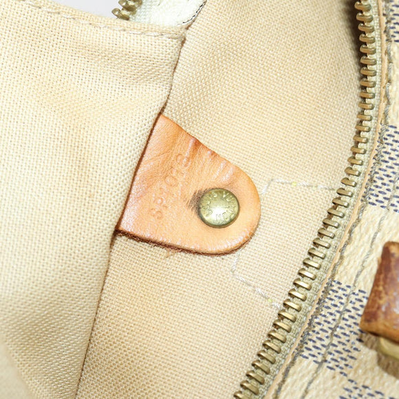 LOUIS VUITTON Damier Azur Speedy 30 Hand Bag N41533 LV Auth 142705