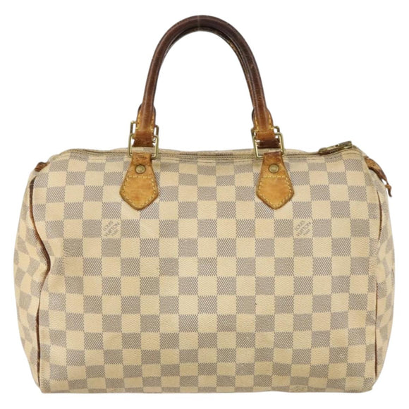 LOUIS VUITTON Damier Azur Speedy 30 Hand Bag N41533 LV Auth 142705