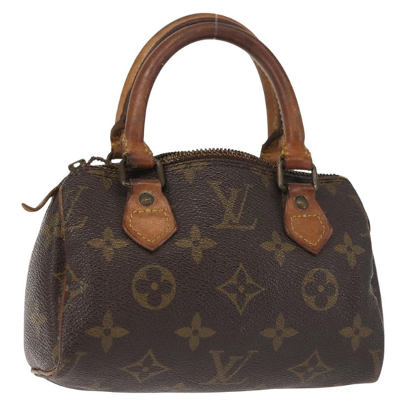 LOUIS VUITTON Monogram Mini Speedy Hand Bag M41534 LV Auth 142713