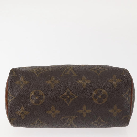 LOUIS VUITTON Monogram Mini Speedy Hand Bag M41534 LV Auth 142713