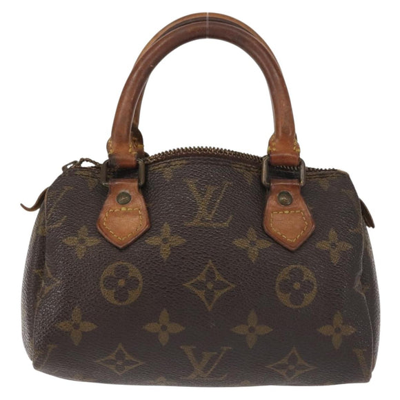 LOUIS VUITTON Monogram Mini Speedy Hand Bag M41534 LV Auth 142713