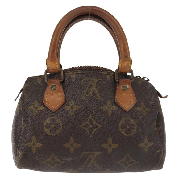 LOUIS VUITTON Monogram Mini Speedy Hand Bag M41534 LV Auth 142713