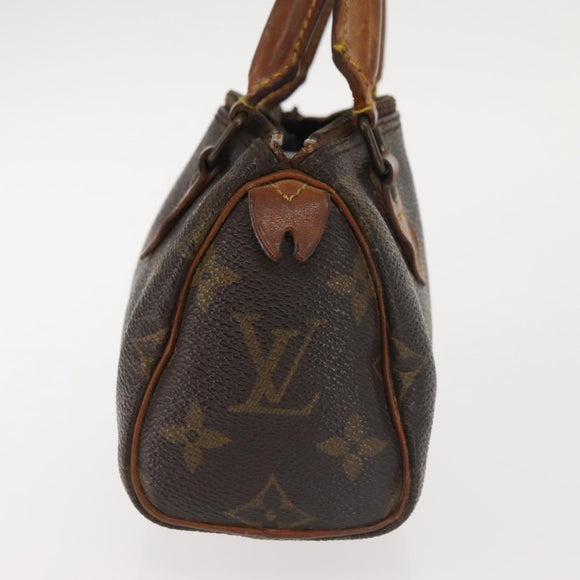 LOUIS VUITTON Monogram Mini Speedy Hand Bag M41534 LV Auth 142713